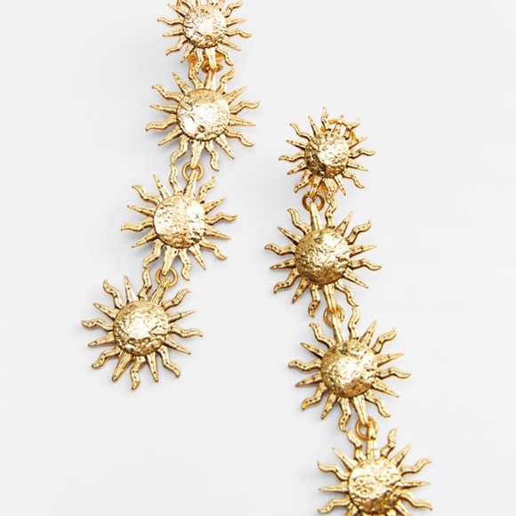 Zara SUN EARRINGS - Picture 2 of 9